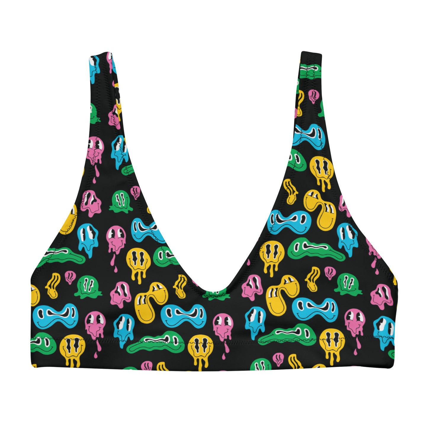 Rainbow Smiley Bra Top