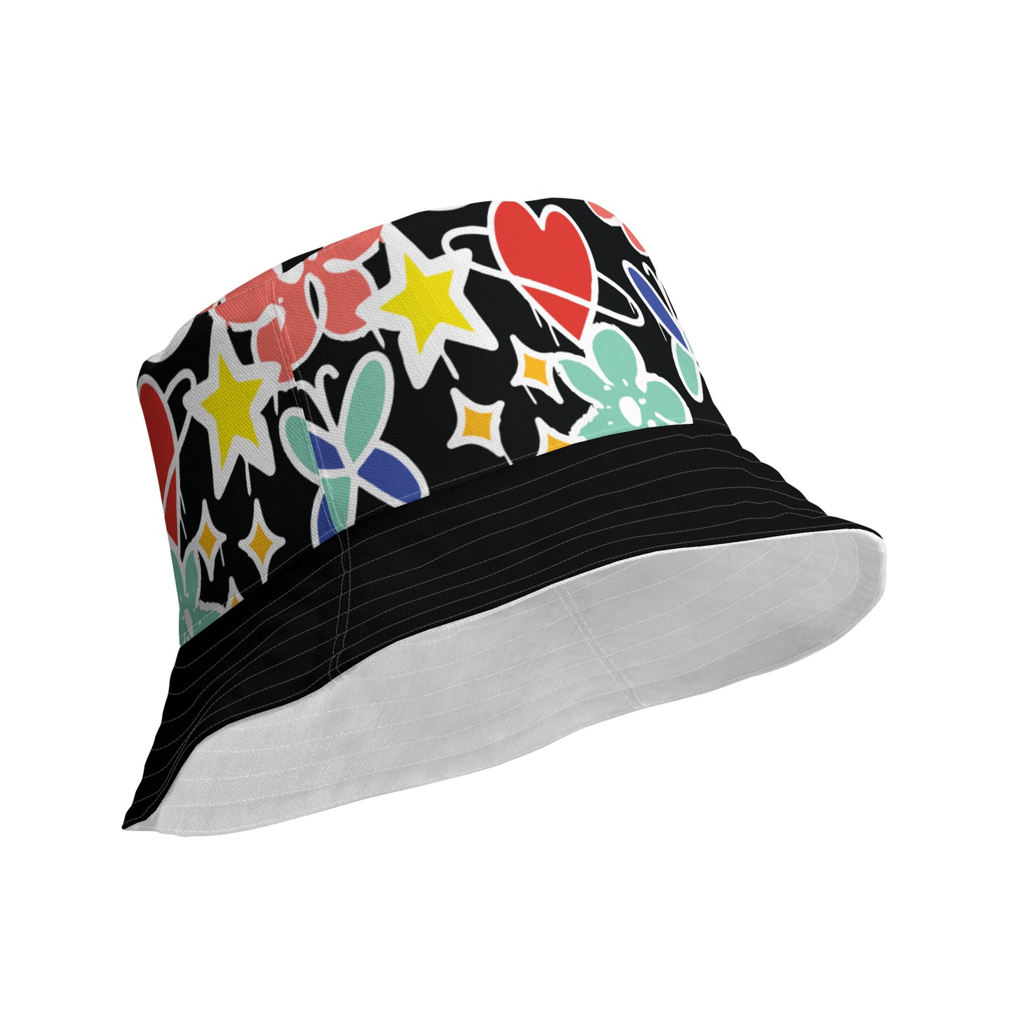 Street Art Reversible Bucket Hat