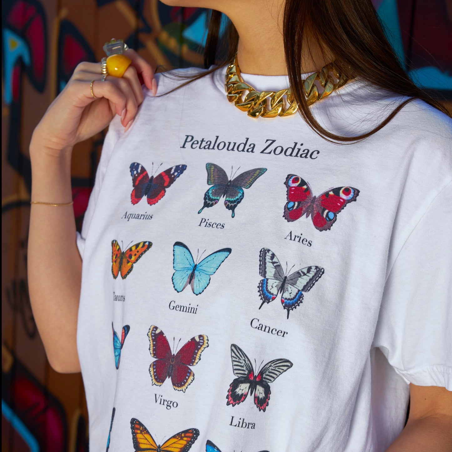 Zodiac Butterfly Graphic Tee